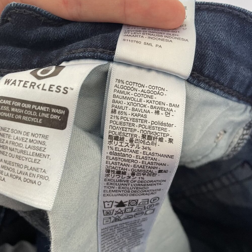 Levis‎ 541 Athletic Fit Jeans W40 L30 Dark Wash Waterless All Seasons Tech - Picture 8 of 8